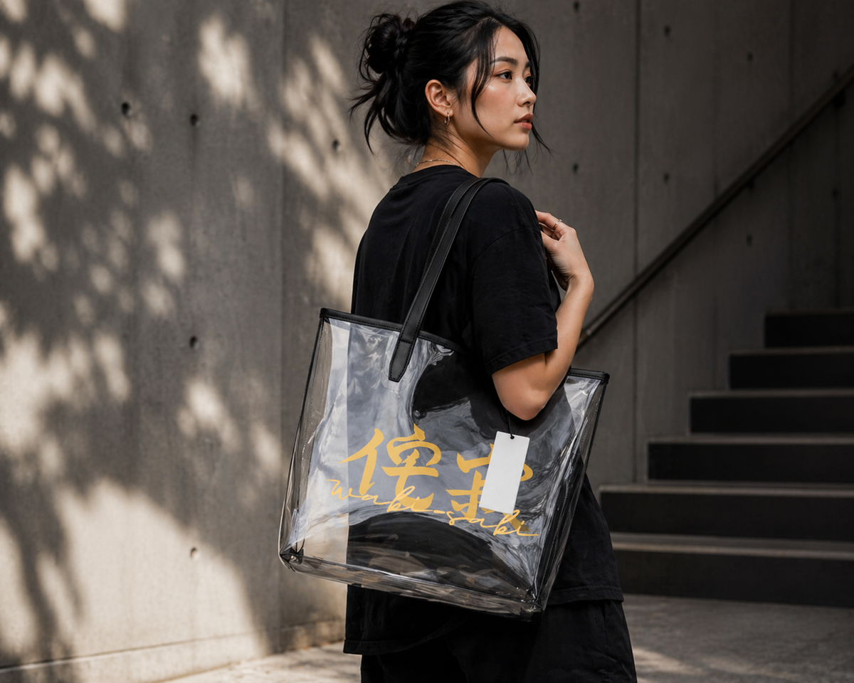 WABI SABI Gold Clear Tote